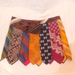 Colorful skirt made from Ties
